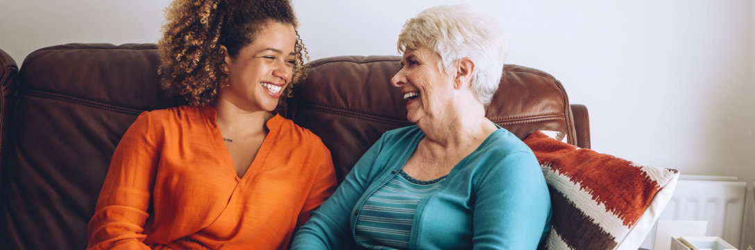 women smiling