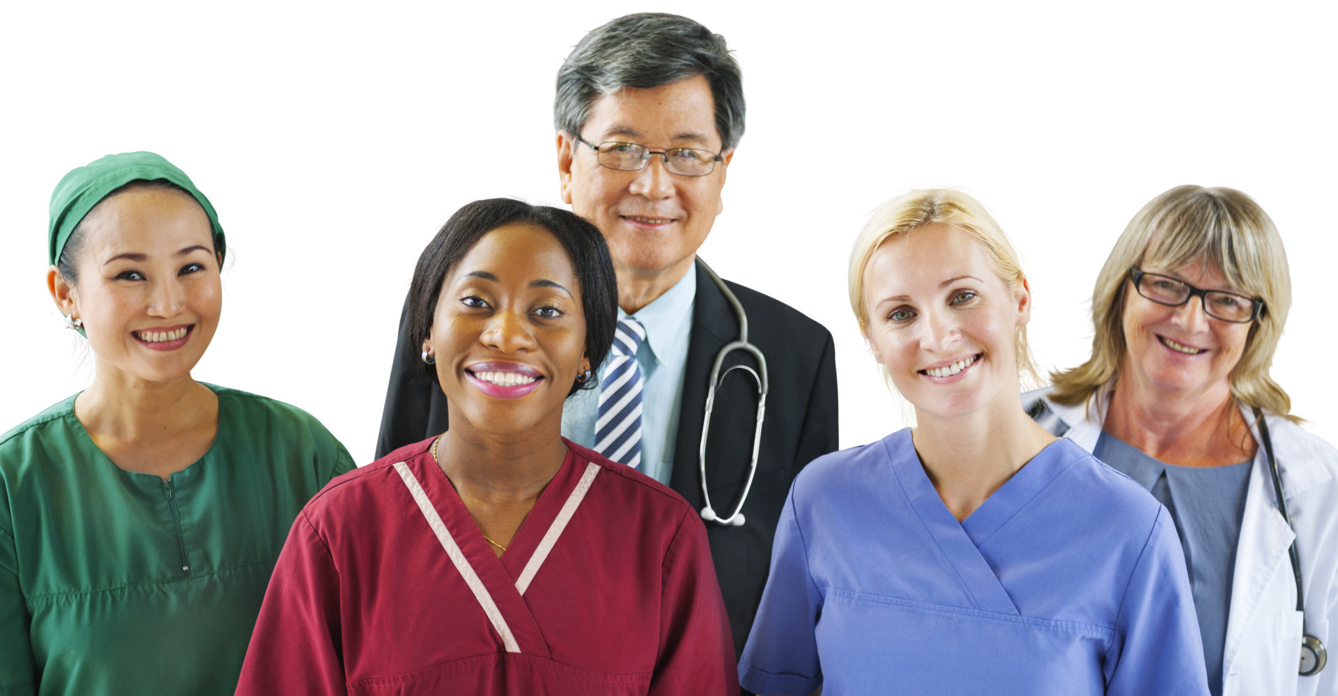 Group of Diverse Multiethnic Medical People